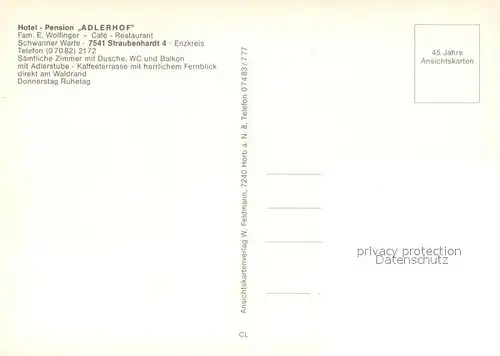 Straubenhardt Hotel Pension Cafe Adlerhof Kinderspielplatz Wandern Straubenhardt