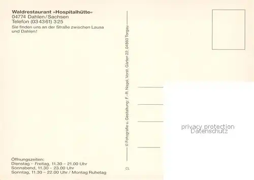 Dahlen_Sachsen Waldrestaurant Hospitalhuette Terrasse Kinderspielplatz Dahlen_Sachsen