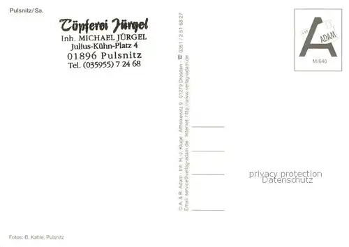 Pulsnitz_Sachsen Toepferei Juergel Handwerk Pulsnitz Sachsen