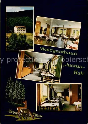 Neukirchen_Knuellgebirge Waldgasthaus Justus Ruh Gastraum Neukirchen Knuellgebirge