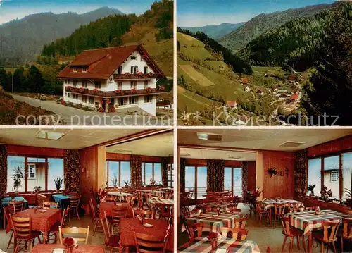 Wildgutach Gasthaus Loewen Restaurant Landschaftspanorama Schwarzwald Wildgutach