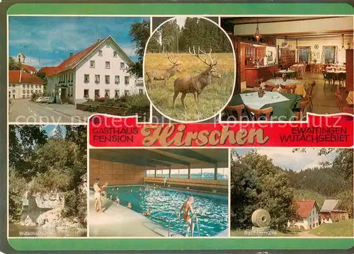 Ewattingen Gasthaus Pension Hirschen Hallenbad Bachtalmuehle Wutachschlucht im Schwarzwald Ewattingen