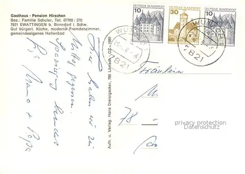 Ewattingen Gasthaus Pension Hirschen Hallenbad Bachtalmuehle Wutachschlucht im Schwarzwald Ewattingen