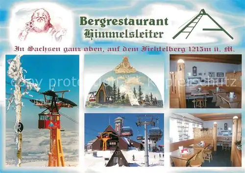 Oberwiesenthal_Erzgebirge Bergrestaurant Himmelsleiter auf dem Fichtelberg Wintersport Oberwiesenthal Erzgebirge