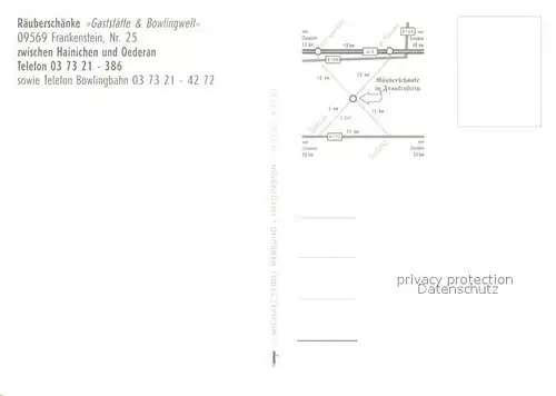 Frankenstein_Sachsen Raeuberschaenke Gaststaette und Bowlingwelt Restaurant 