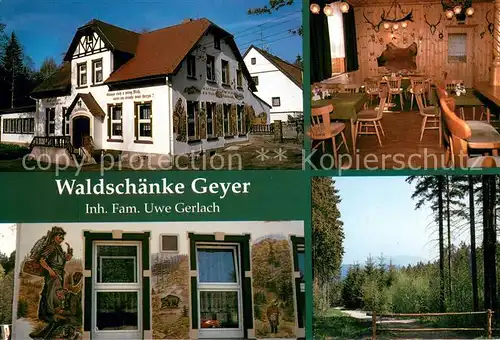 Geyer Gaststaette Pension Waldschaenke Waldweg Geyer