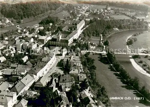 Lambach_Oberoesterreich Fliegeraufnahme Lambach_Oberoesterreich
