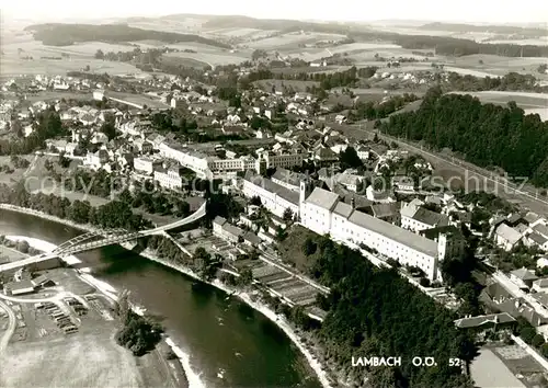 Lambach_Oberoesterreich Fliegeraufnahme Lambach_Oberoesterreich