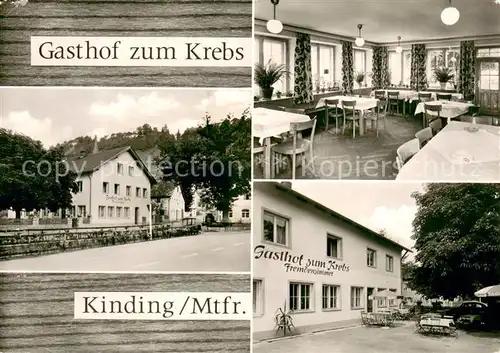 Kinding Gasthof zum Krebs Gaststube Terrasse Kinding