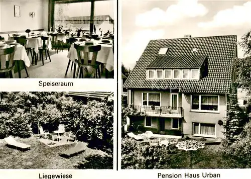 Bad_Salzuflen Pension Haus Urban Speisesaal Liegewiese Bad_Salzuflen