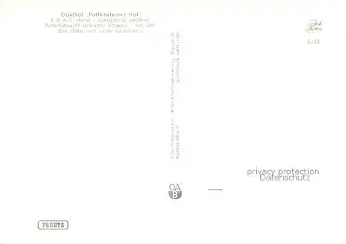 Pottenstein_Oberfranken Gasthof Pottensteiner Hof Pottenstein_Oberfranken