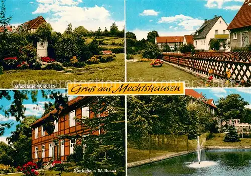 Mechtshausen Grabstaette und Sterbehaus Wilhelm Busch Fontaene Mechtshausen