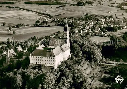 Kloster_Andechs Fliegeraufnahme mit Blick auf Erling Kloster_Andechs