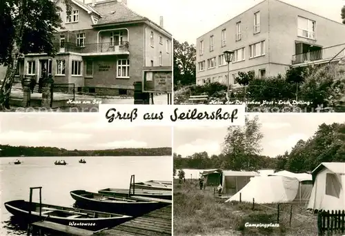 Gransee Seilershof Haus am See Heim der Deutschen Post Erich Dotting Wentowsee Campingplatz Gransee