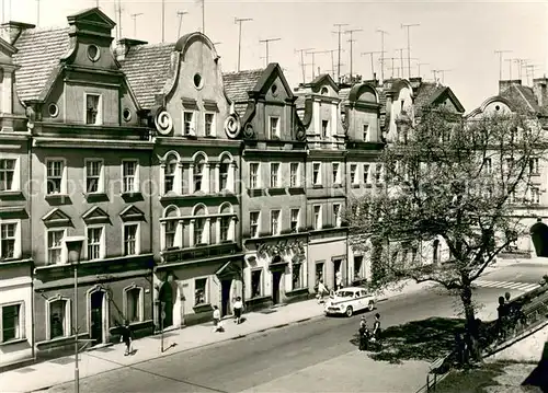 Boleslawiec_Bunzlau Zabytkowe kamieniczki w Rynku Boleslawiec_Bunzlau