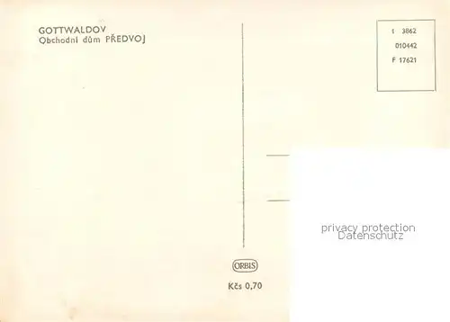 Gottwaldov_Tschechien Obchodni dum Predvo Gottwaldov Tschechien