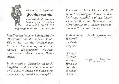 Meissen_Elbe_Sachsen Historische Weingaststaette Probierstube Meissen_Elbe_Sachsen