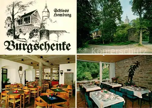Nuembrecht Burgschenke Schloss Homburg Restaurant Nuembrecht