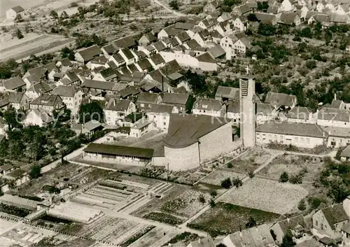 AK / Ansichtskarte Kleinheubach Fliegeraufnahme mit Kath Pfarrkirche zur hl Dreifaltigkeit Kleinheubach