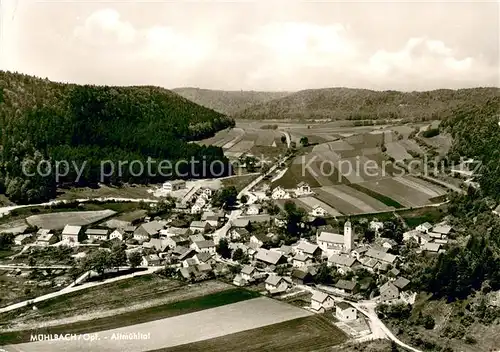 AK / Ansichtskarte Muehlbach_Oberpfalz Fliegeraufnahme Muehlbach Oberpfalz