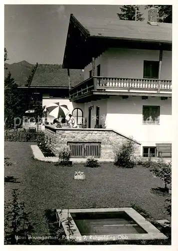AK / Ansichtskarte Ruhpolding Haus Baumgartner Ruhpolding