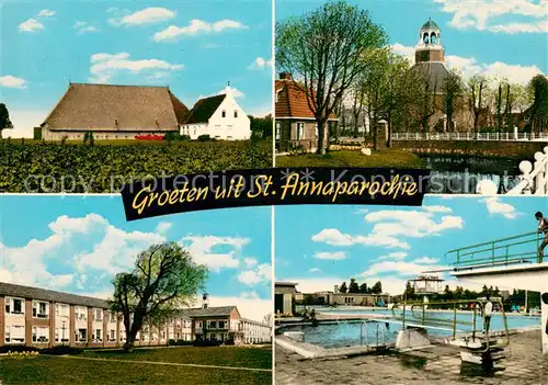AK / Ansichtskarte St_Annaparochie Teilansichten Schwimmbad 
