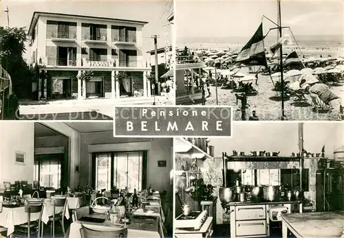 AK / Ansichtskarte Marina_di_Pietrasanta Pensione Belmare di fronte al mare giardino con pareggio ottimo truttamento familiar aqua calda e fredda Marina_di_Pietrasanta