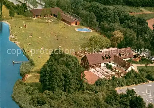 AK / Ansichtskarte Hinsbeck Fliegeraufnahme mit Krickenbecker See Hinsbeck