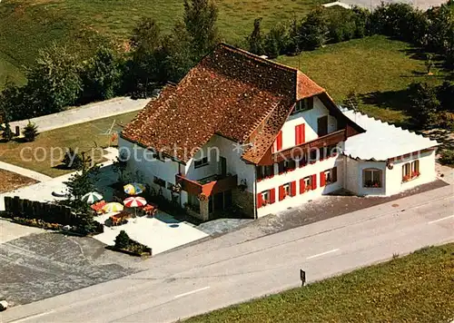 AK / Ansichtskarte Chambesy Restaurant zur Forelle Fliegeraufnahme Chambesy