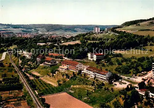 AK / Ansichtskarte Bad_Mergentheim Kurhaeuser im Erlenbachtal Fliegeraufnahme Bad_Mergentheim