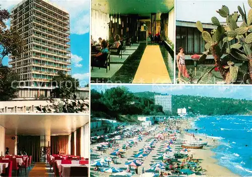 AK / Ansichtskarte Drushba_Bulgarien Internationales Heim der Wissenschaftler Frederic Joliot Curie Strand Schwarzes Meer Drushba Bulgarien