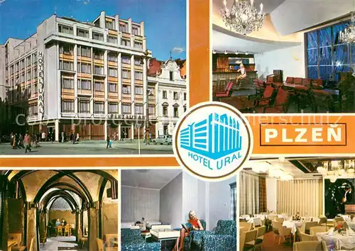 AK / Ansichtskarte Plzen_Pilsen Hotel Ural Restaurant Plzen Pilsen
