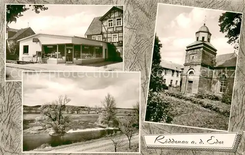 AK / Ansichtskarte Roeddenau Baeckerei Baumann Panorama Kirche Roeddenau