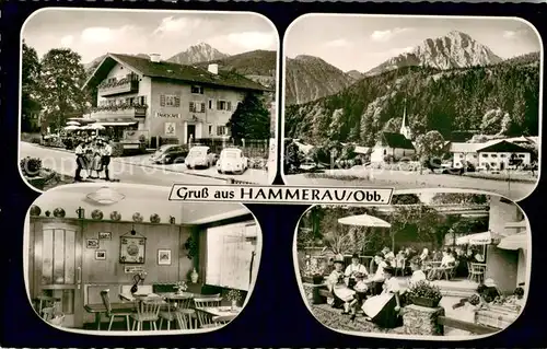 AK / Ansichtskarte Hammerau Lichteneckersche Baeckerei Tagescafe Gaststube Terrasse Hammerau