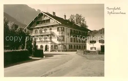 AK / Ansichtskarte Hohenaschau_Chiemgau Burghotel Hohenaschau Hohenaschau Chiemgau