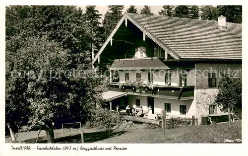 AK / Ansichtskarte Inzell Farnbichlalm Berggasthaus mit Pension Inzell
