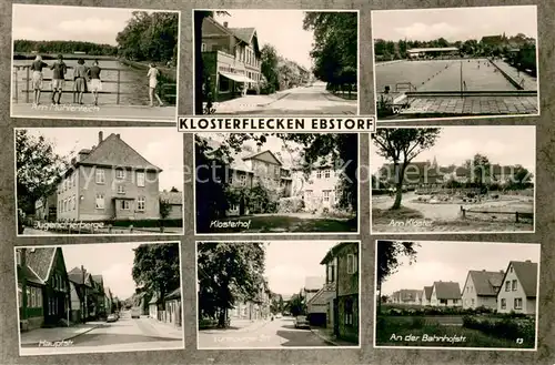 AK / Ansichtskarte Klosterflecken_Ebstorf Am Muehlenteich Waldbad Jugendherberge Klosterhof Am Kloster Hauptstr Lueneburger Str An der Bahnhofstr 