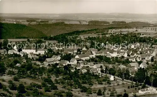 AK / Ansichtskarte Neubulach Fliegeraufnahme mit Gasthof Pension zum Hirsch Neubulach