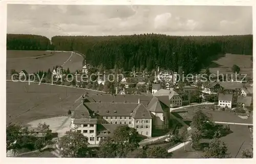 AK / Ansichtskarte Friedenweiler Hotel und Kurhaus Friedenweiler Fliegeraufnahme Friedenweiler