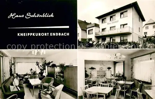 AK / Ansichtskarte Endbach_Bad Haus Schoenblick Gastraeume Endbach_Bad