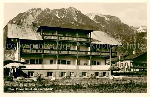 AK / Ansichtskarte Oberstdorf Privat Hotel Kappelerhaus Oberstdorf