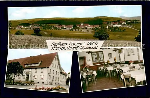 AK / Ansichtskarte Noeggenschwiel Gasthaus Pension zum Roessle Gaststube Panorama Noeggenschwiel
