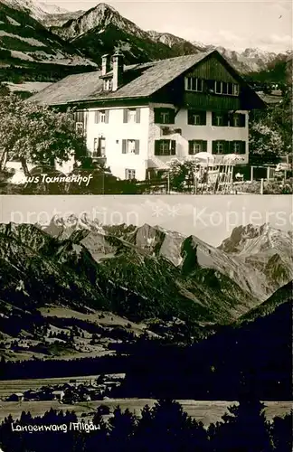 AK / Ansichtskarte Langenwang_Fischen Haus Tannenhof Panorama Langenwang Fischen