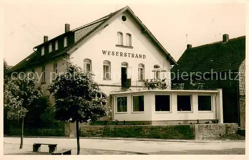 AK / Ansichtskarte Luechtringen Hotel Weserstrand Luechtringen