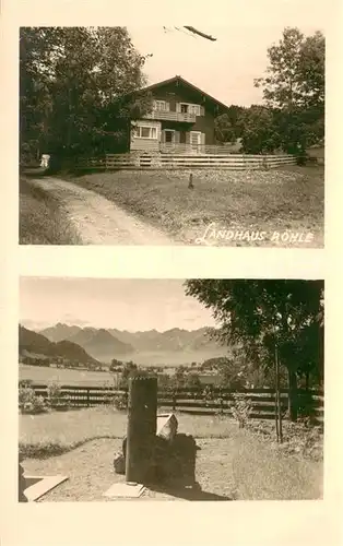 AK / Ansichtskarte Schoellang Landhaus Roehle Brunnen Schoellang