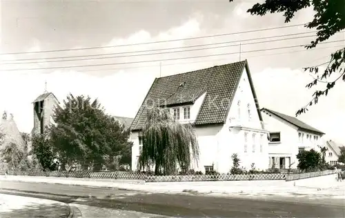 AK / Ansichtskarte Syke Kath Kirche mit Pfarrhaus und Pfarrheim Syke