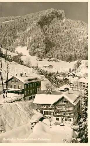 AK / Ansichtskarte Tiefenbach_Oberstdorf Gasthof und Schwefelheilbad Tiefenbach_Oberstdorf