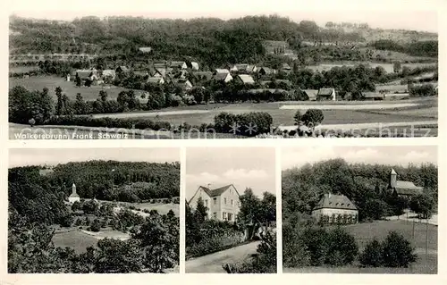 AK / Ansichtskarte Walkersbrunn Panorama Teilansichten Walkersbrunn