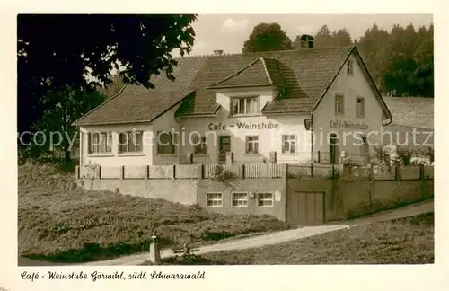 AK / Ansichtskarte Goerwihl Cafe Weinstube Goerwihl