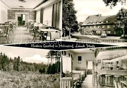 AK / Ansichtskarte Helmstorf_Harburg Beckers Gasthof Helmstorf Gaststube Bar Panorama Helmstorf_Harburg